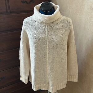 Eileen Fisher Organic Cotton oversize turtleneck sweater